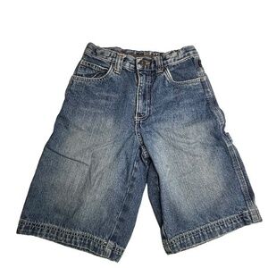 Cherokee Boys Jean Shorts Size 10 Medium Denim Blue Wash Carpenter Cargo